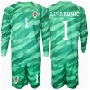 Kroatien Dominik Livakovic #1 Torwart Auswärtstrikot EM 2024 Langarm (+ kurze hosen)
